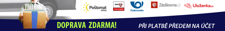 banner - doprava zdarma pri platbe predem na ucet