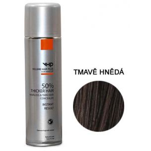 Volume Hair Plus vlasový zesilovač TMAVĚ HNĚDÝ ve spreji pro zhuštění vlasů 250 ml | Hustsivlasy.cz