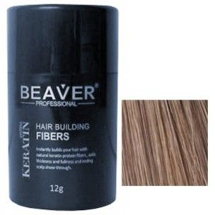 Beaver vlasová vlákna 12g Světle hnědá (Light brown) | Hustsivlasy.cz
